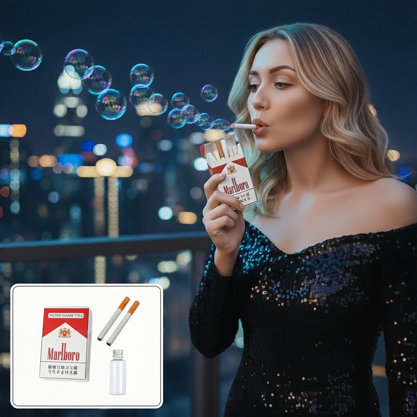 Tamos Cigarette Bubble Box – Funny Stress-Relief Toy